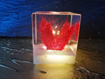 Resin Cube | Night Light Cube - Bunny Tail - Violet