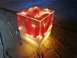 Resin Cube | Night Light Cube - Bunny Tail - Violet