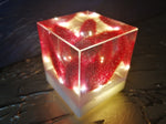 Resin Cube | Night Light Cube - Bunny Tail - Violet