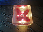 Resin Cube | Night Light Cube - Bunny Tail - Violet