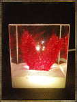 Resin Cube | Night Light Cube - Bunny Tail - Violet