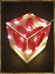 Resin Cube | Night Light Cube - Bunny Tail - Violet